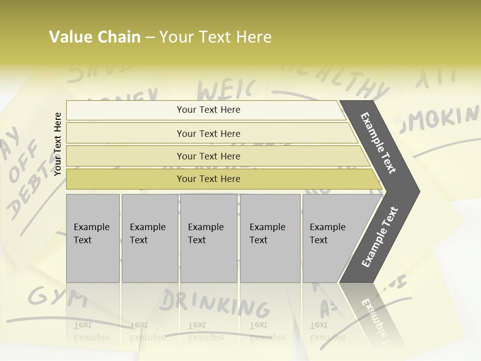 Binder They Note Message Aspirations PowerPoint Template