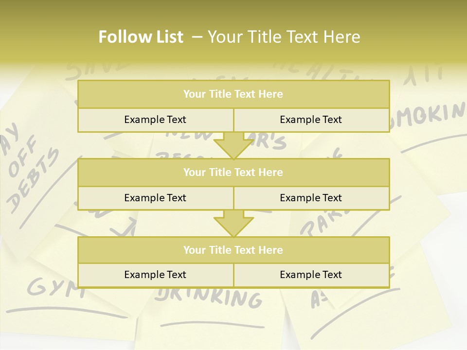 Binder They Note Message Aspirations PowerPoint Template