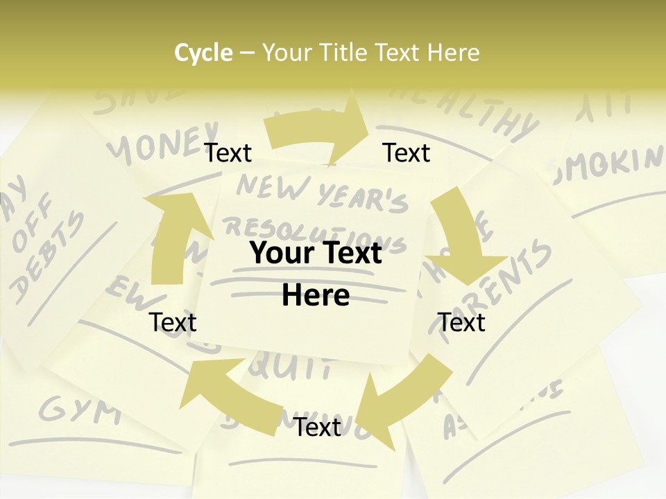 Binder They Note Message Aspirations PowerPoint Template