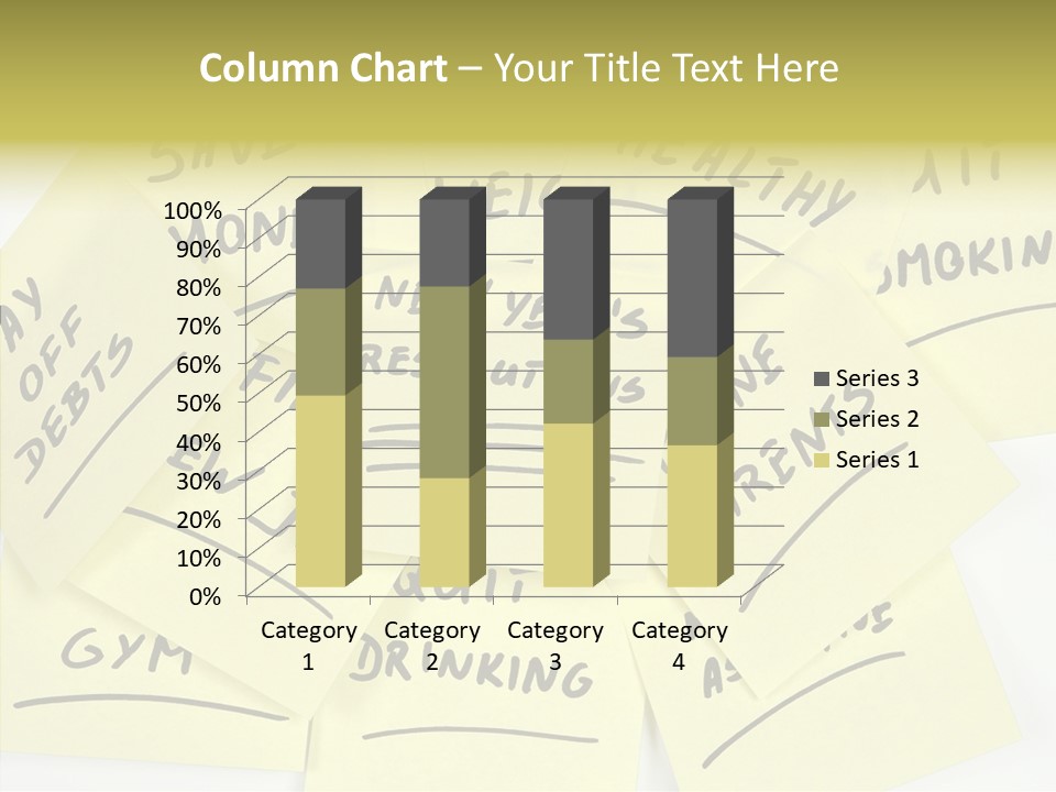 Binder They Note Message Aspirations PowerPoint Template