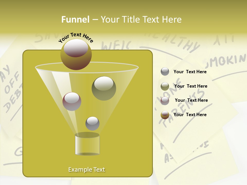 Binder They Note Message Aspirations PowerPoint Template