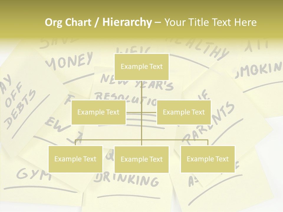 Binder They Note Message Aspirations PowerPoint Template