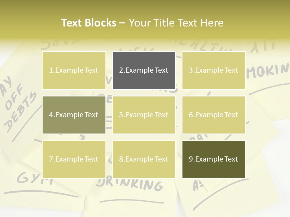 Binder They Note Message Aspirations PowerPoint Template