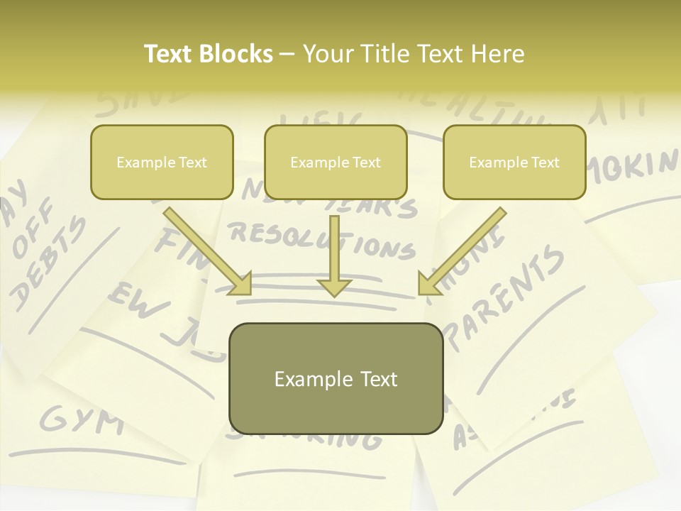 Binder They Note Message Aspirations PowerPoint Template