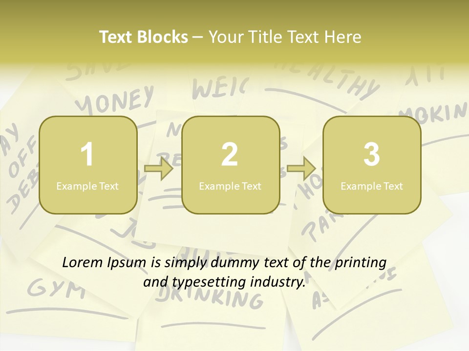 Binder They Note Message Aspirations PowerPoint Template