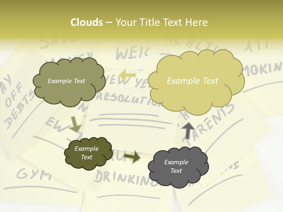 Binder They Note Message Aspirations PowerPoint Template
