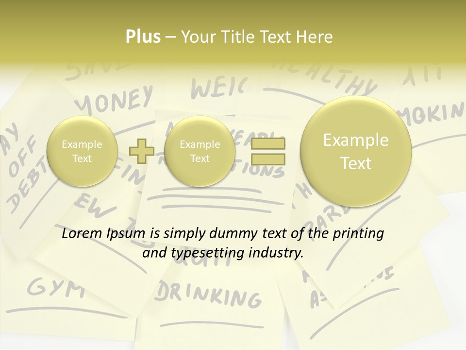 Binder They Note Message Aspirations PowerPoint Template