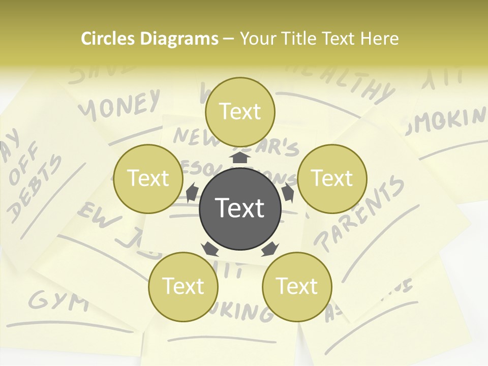 Binder They Note Message Aspirations PowerPoint Template