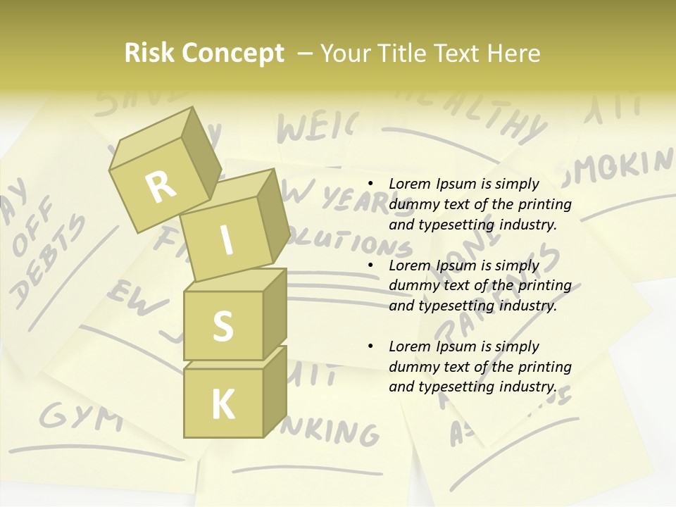 Binder They Note Message Aspirations PowerPoint Template