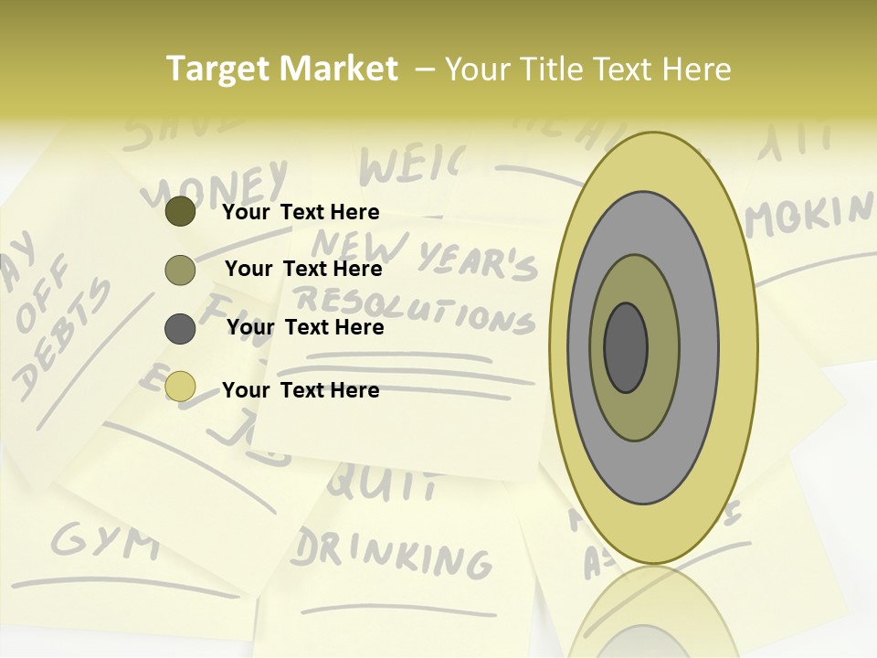 Binder They Note Message Aspirations PowerPoint Template