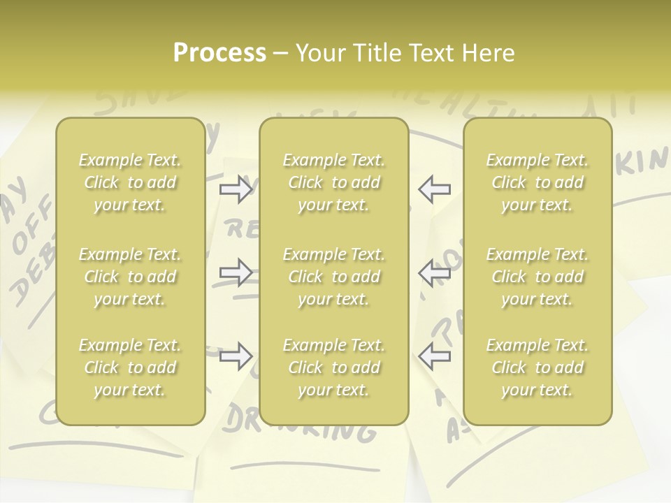 Binder They Note Message Aspirations PowerPoint Template