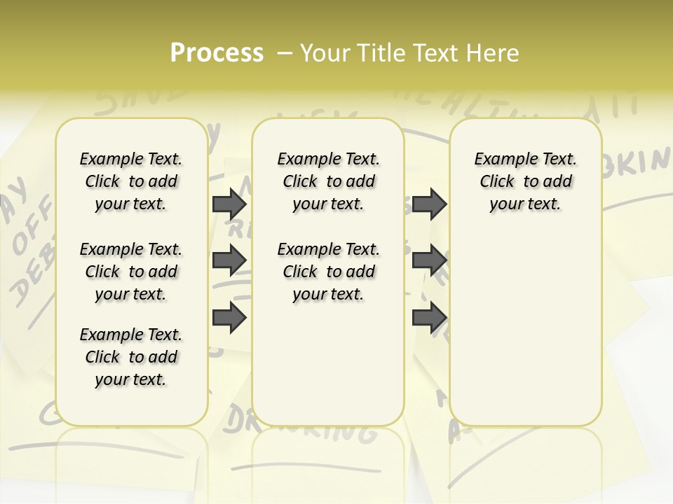 Binder They Note Message Aspirations PowerPoint Template