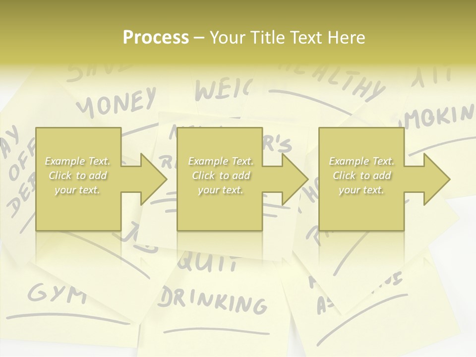 Binder They Note Message Aspirations PowerPoint Template