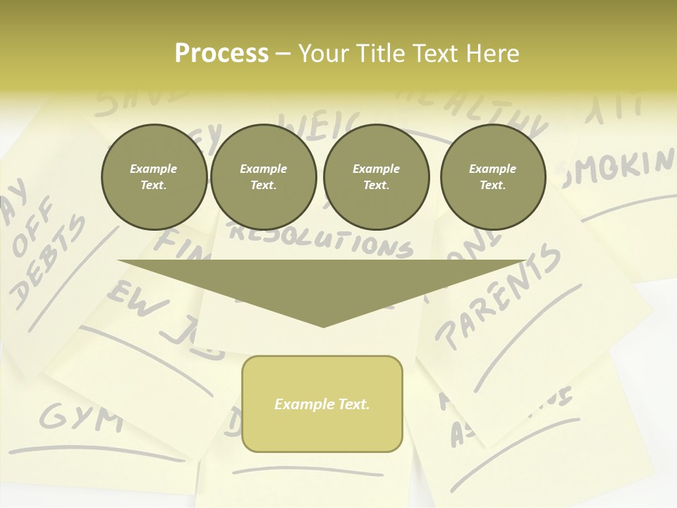 Binder They Note Message Aspirations PowerPoint Template