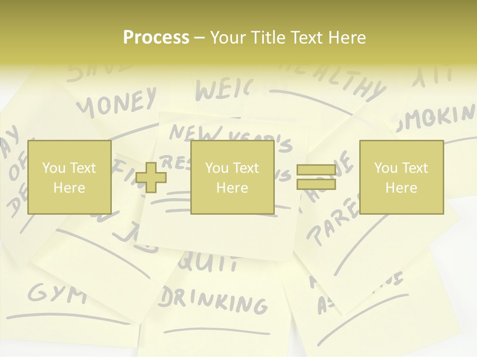 Binder They Note Message Aspirations PowerPoint Template