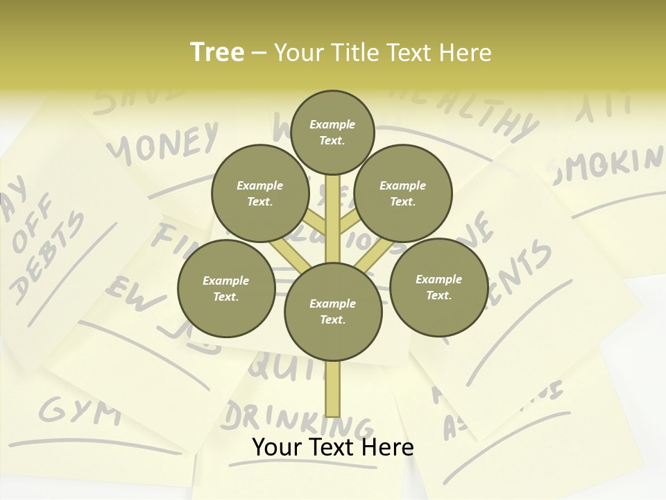 Binder They Note Message Aspirations PowerPoint Template