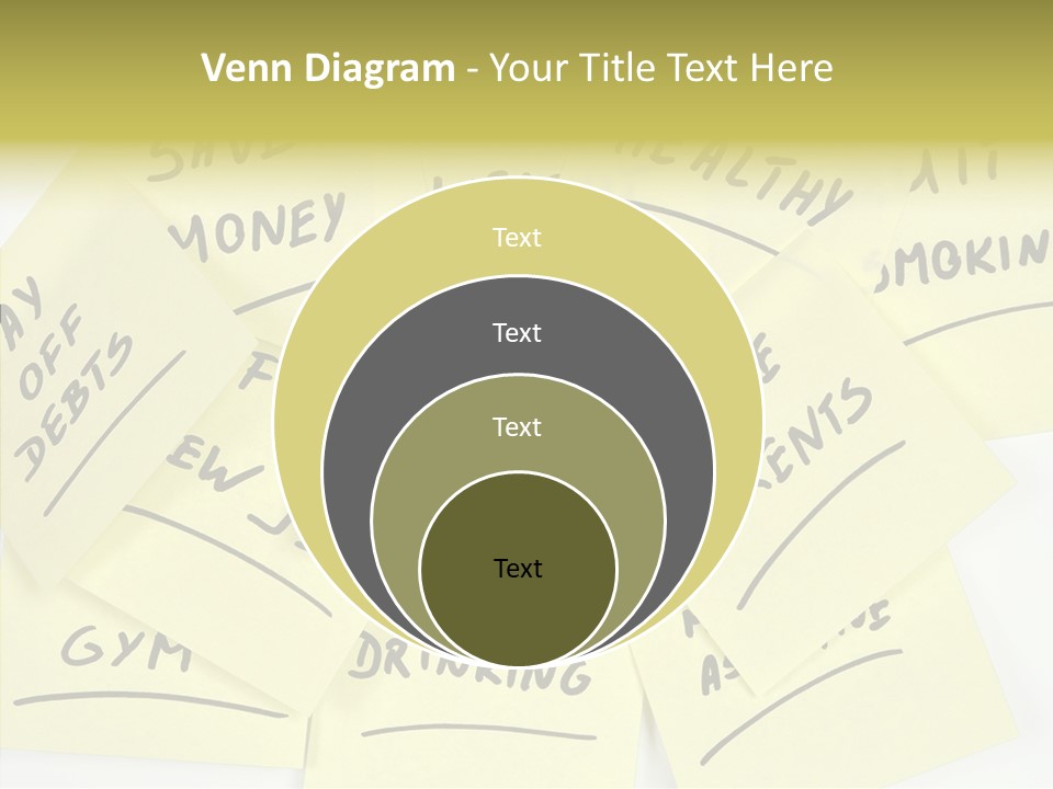 Binder They Note Message Aspirations PowerPoint Template