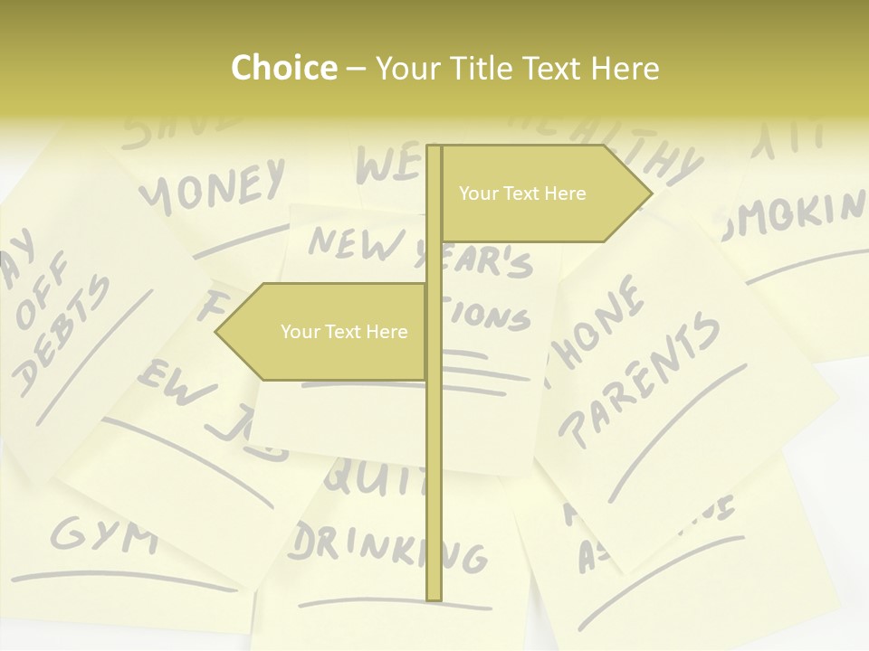 Binder They Note Message Aspirations PowerPoint Template