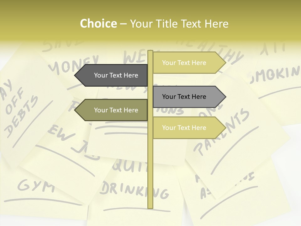 Binder They Note Message Aspirations PowerPoint Template