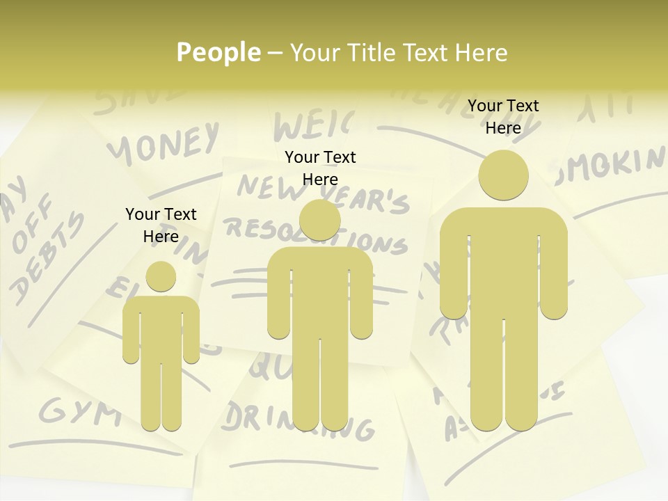 Binder They Note Message Aspirations PowerPoint Template