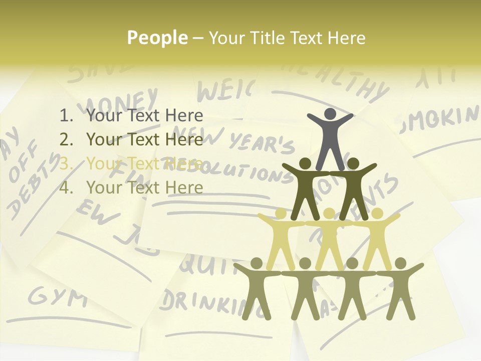 Binder They Note Message Aspirations PowerPoint Template