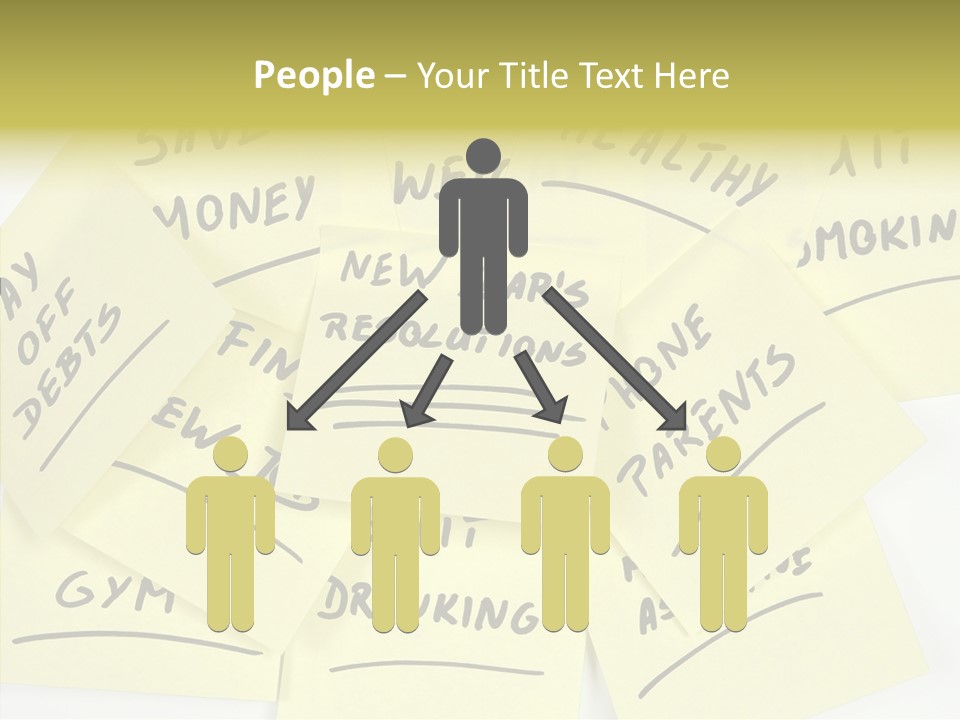 Binder They Note Message Aspirations PowerPoint Template