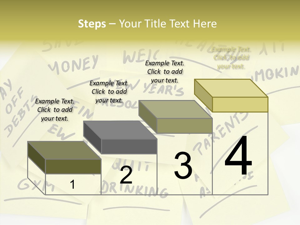 Binder They Note Message Aspirations PowerPoint Template