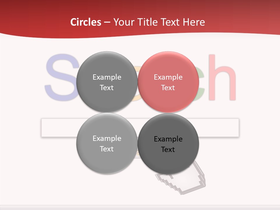 A Computer Screen With The Word Search On It PowerPoint Template