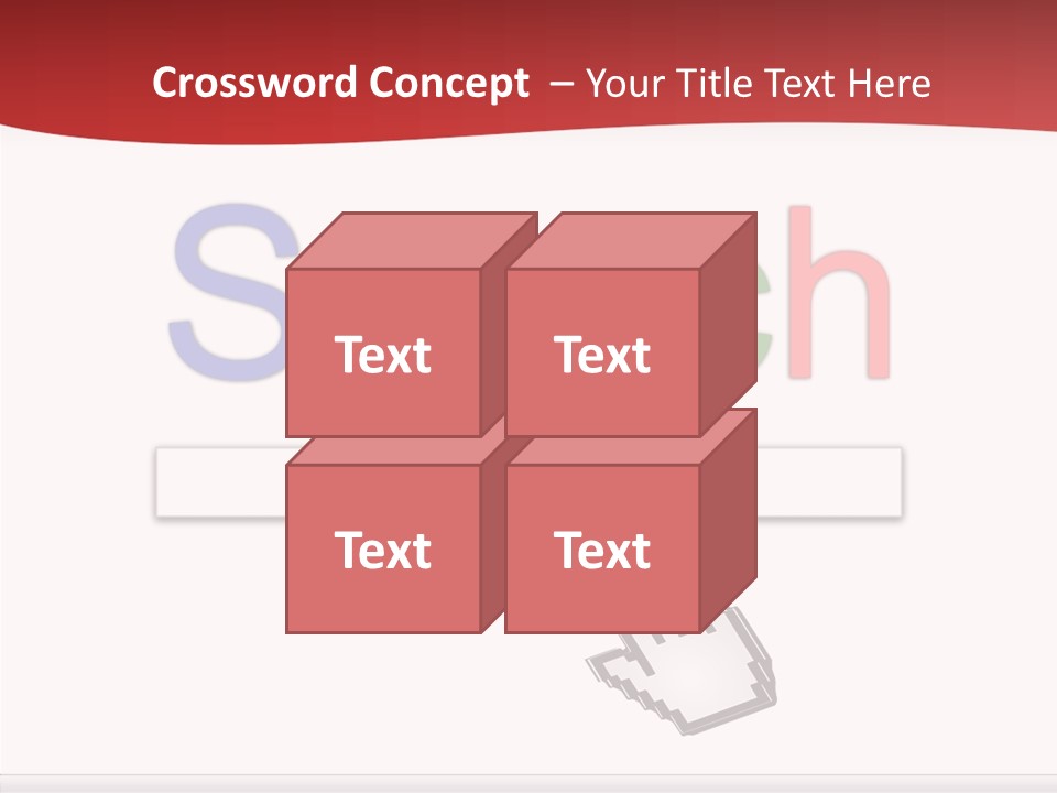 A Computer Screen With The Word Search On It PowerPoint Template