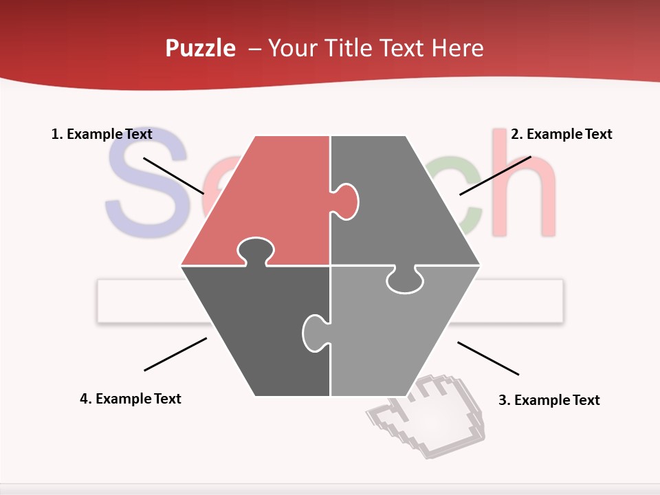 A Computer Screen With The Word Search On It PowerPoint Template