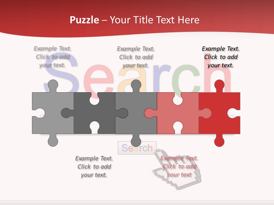 A Computer Screen With The Word Search On It PowerPoint Template