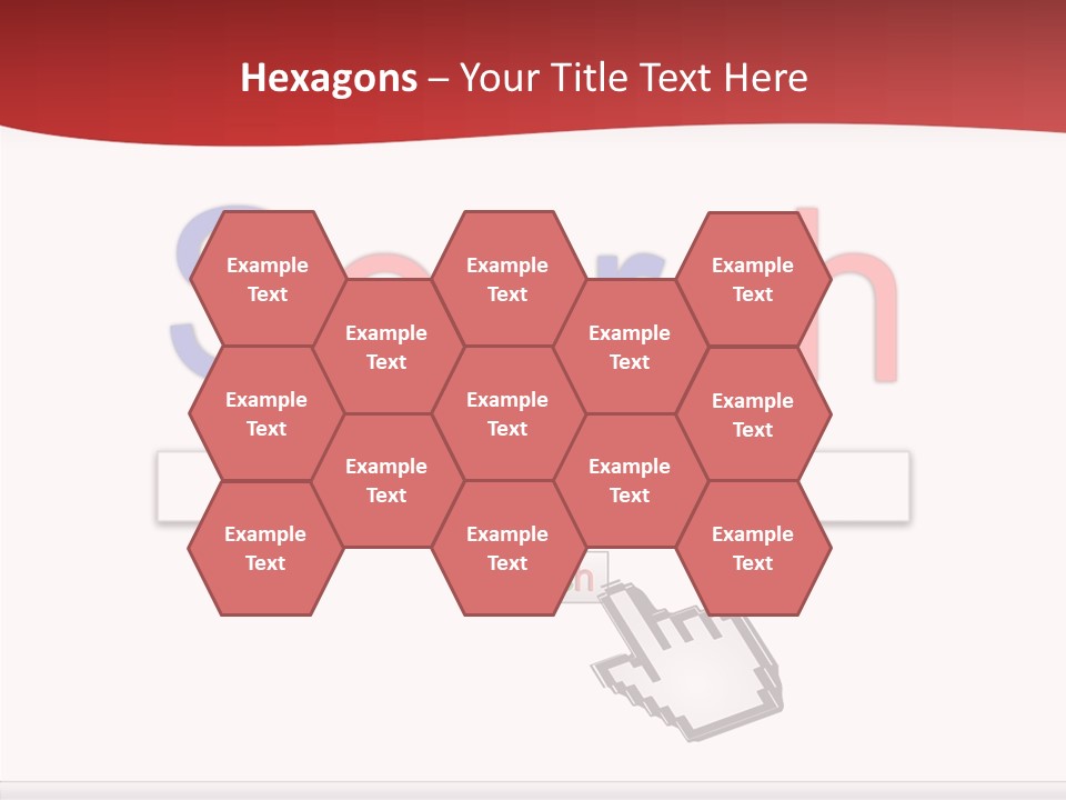 A Computer Screen With The Word Search On It PowerPoint Template