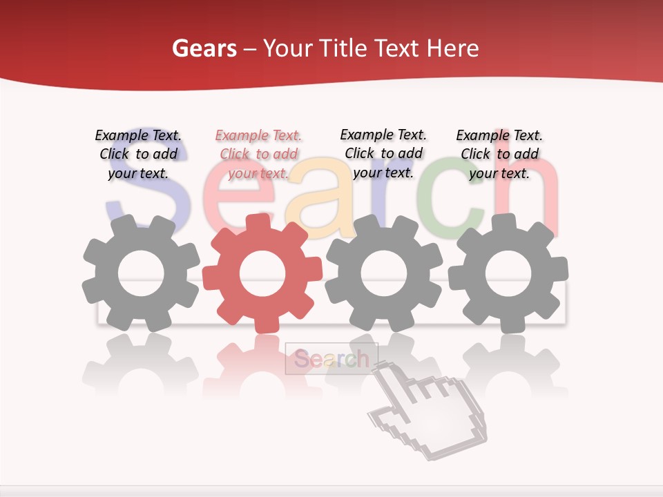 A Computer Screen With The Word Search On It PowerPoint Template