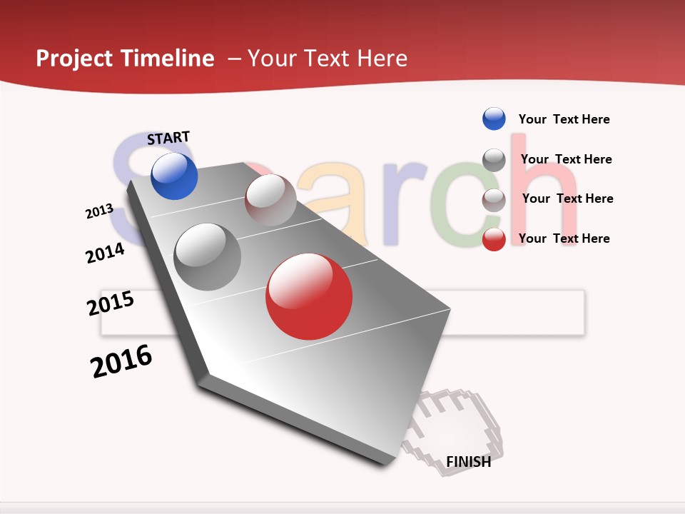 A Computer Screen With The Word Search On It PowerPoint Template