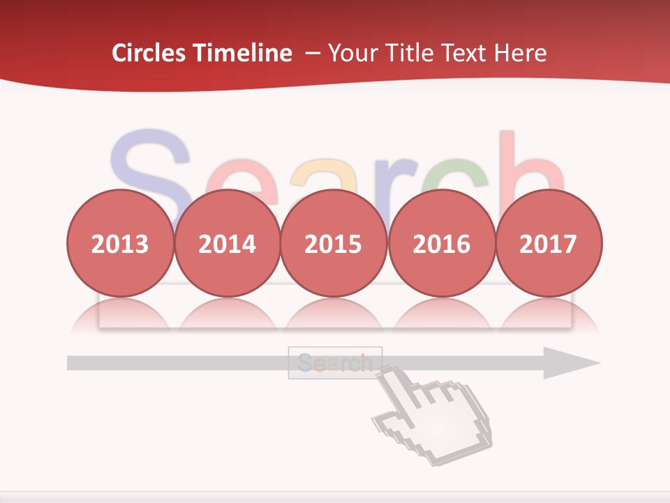 A Computer Screen With The Word Search On It PowerPoint Template