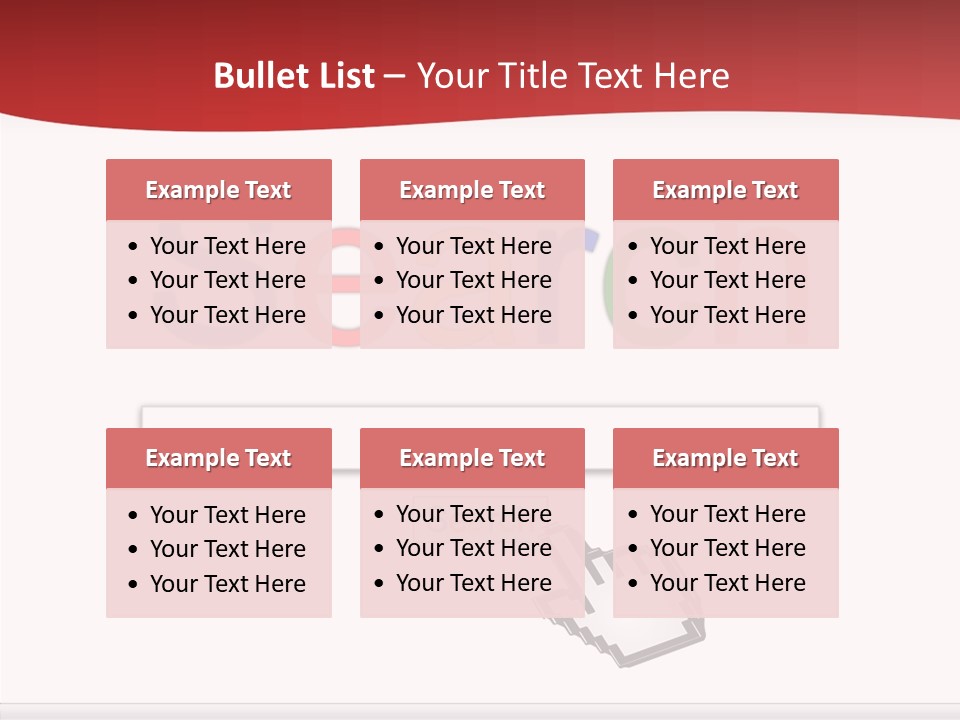 A Computer Screen With The Word Search On It PowerPoint Template