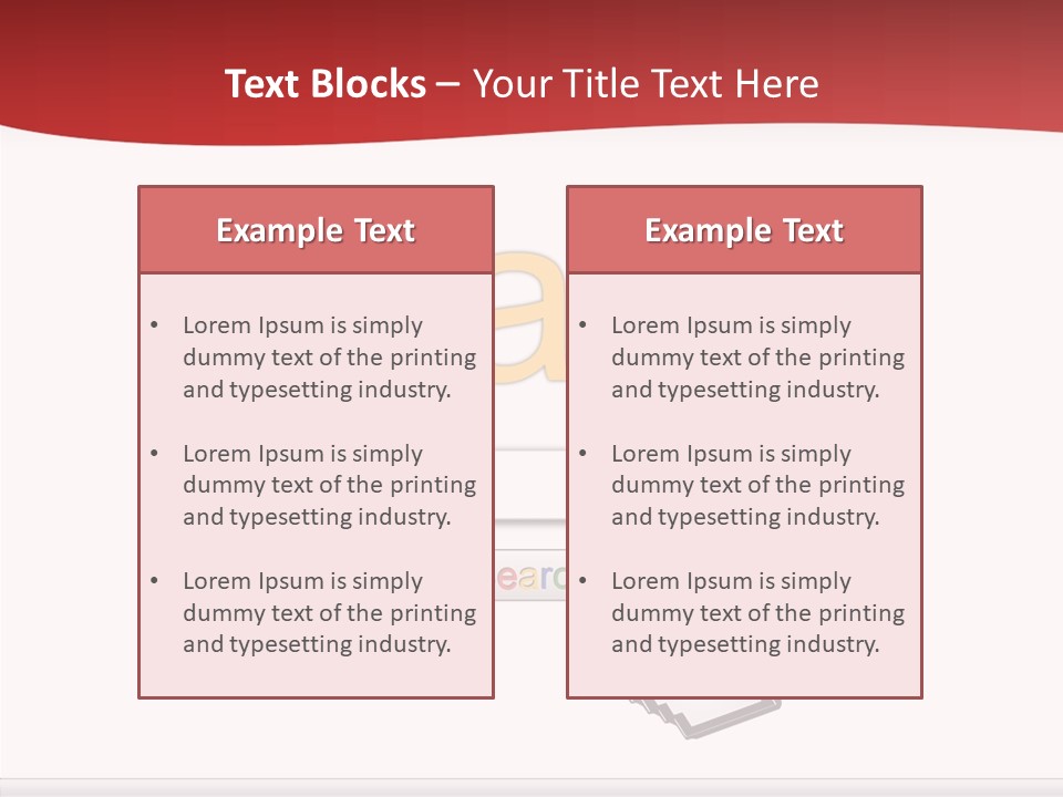 A Computer Screen With The Word Search On It PowerPoint Template