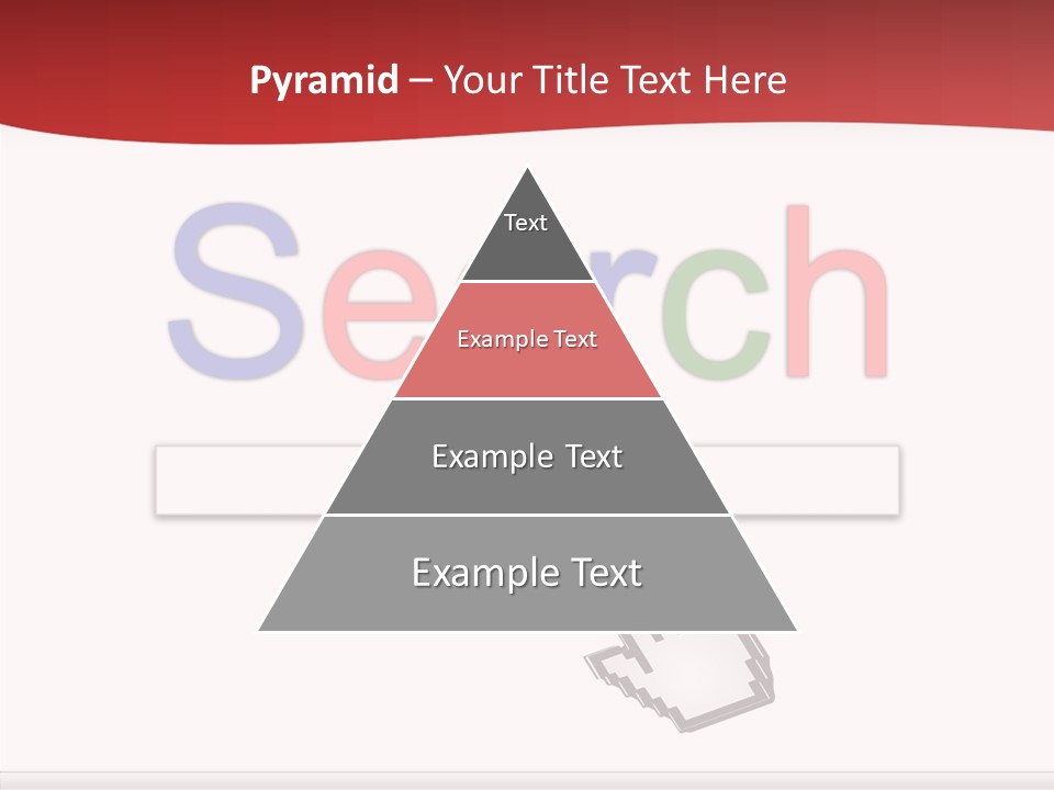 A Computer Screen With The Word Search On It PowerPoint Template