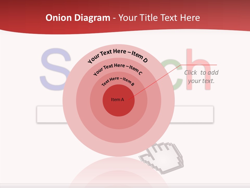 A Computer Screen With The Word Search On It PowerPoint Template
