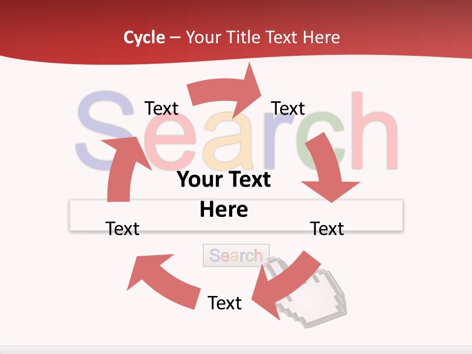 A Computer Screen With The Word Search On It PowerPoint Template