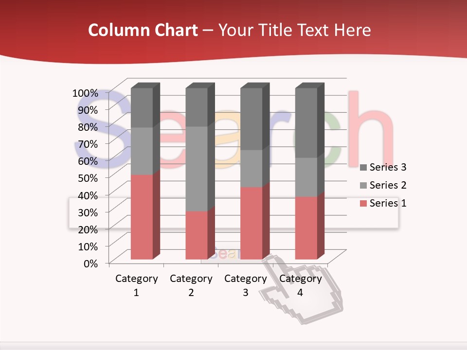 A Computer Screen With The Word Search On It PowerPoint Template