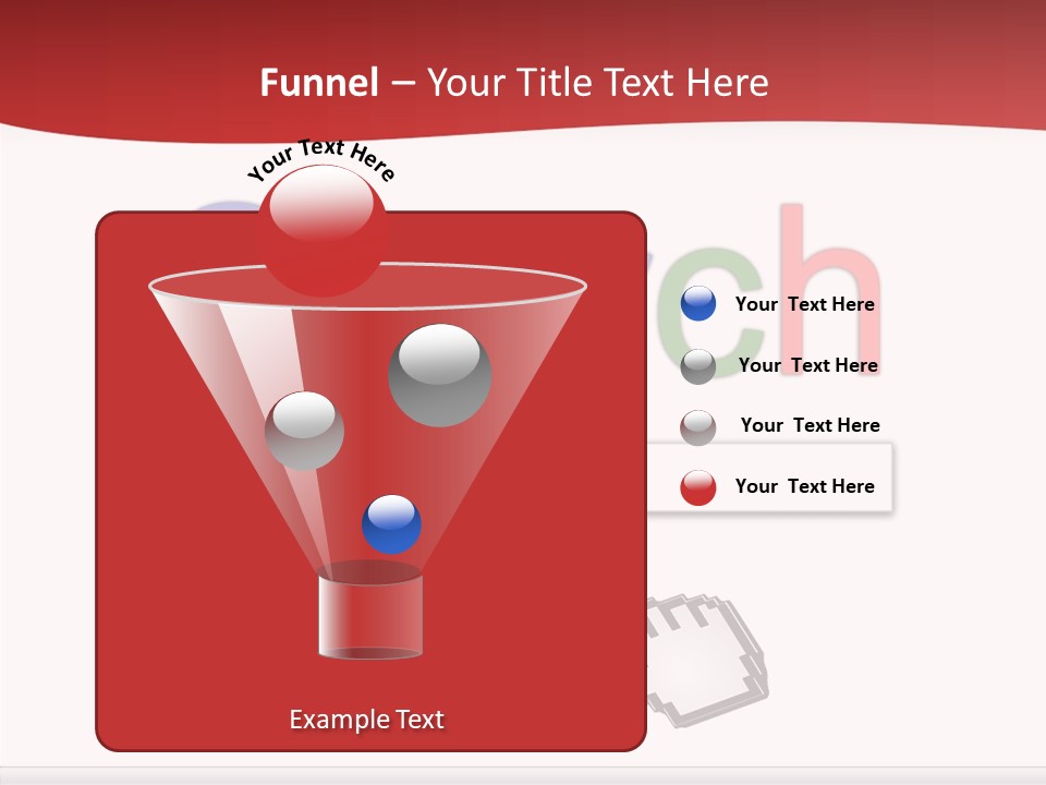 A Computer Screen With The Word Search On It PowerPoint Template