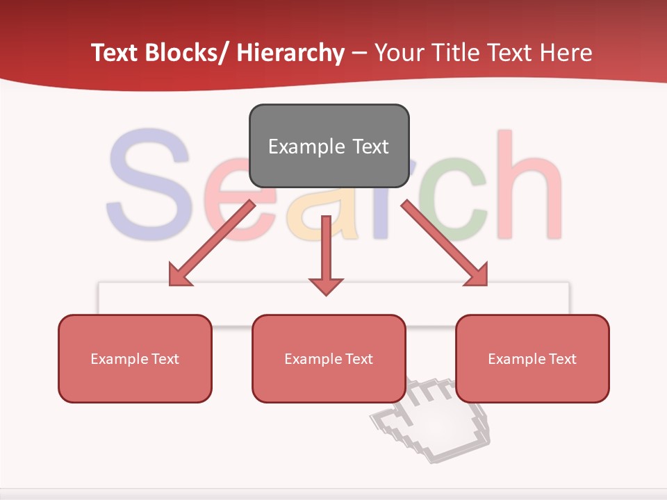 A Computer Screen With The Word Search On It PowerPoint Template