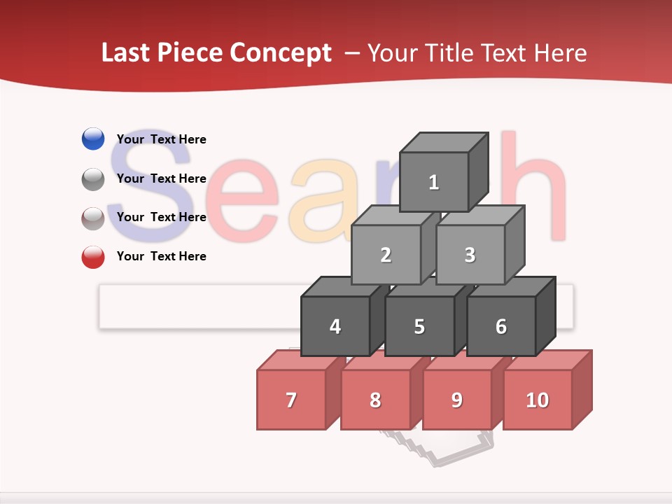 A Computer Screen With The Word Search On It PowerPoint Template