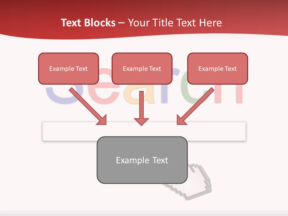 A Computer Screen With The Word Search On It PowerPoint Template