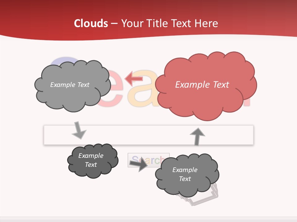 A Computer Screen With The Word Search On It PowerPoint Template