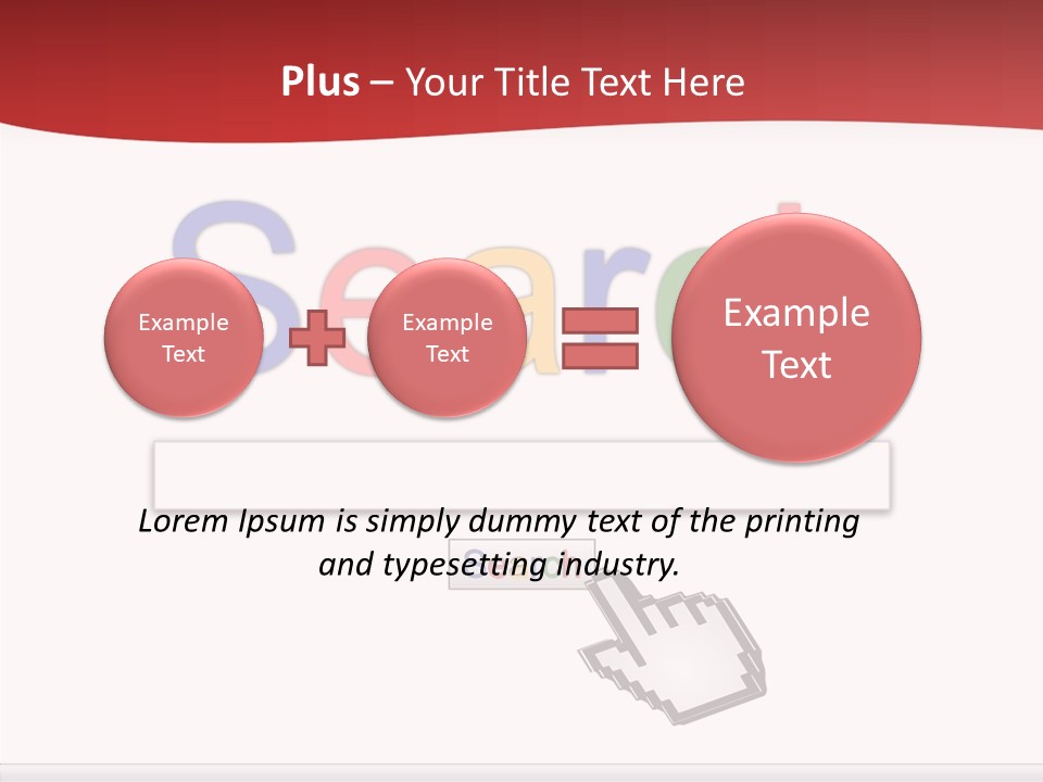 A Computer Screen With The Word Search On It PowerPoint Template
