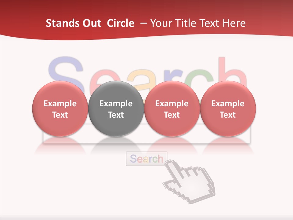 A Computer Screen With The Word Search On It PowerPoint Template