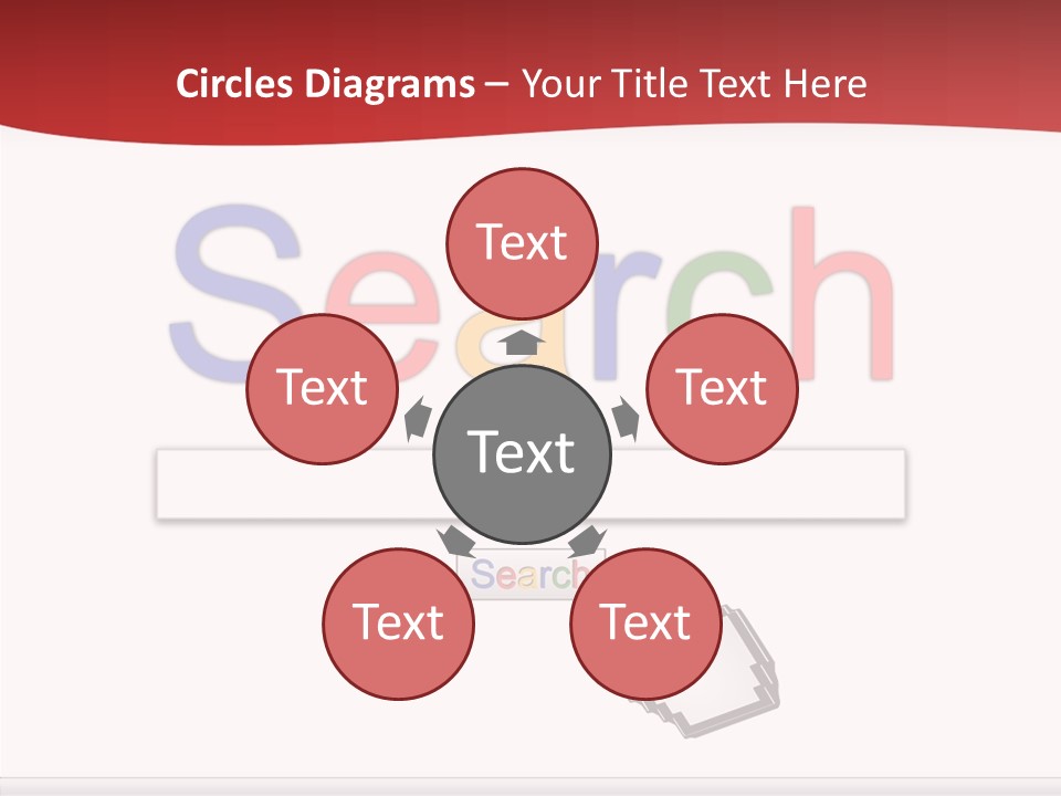 A Computer Screen With The Word Search On It PowerPoint Template