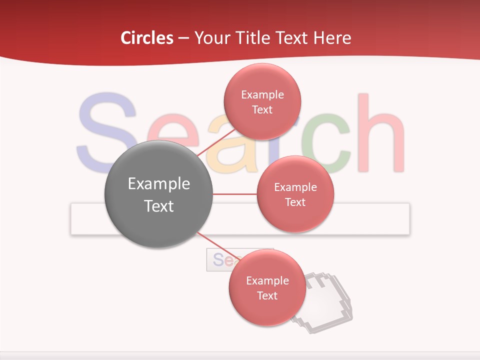 A Computer Screen With The Word Search On It PowerPoint Template